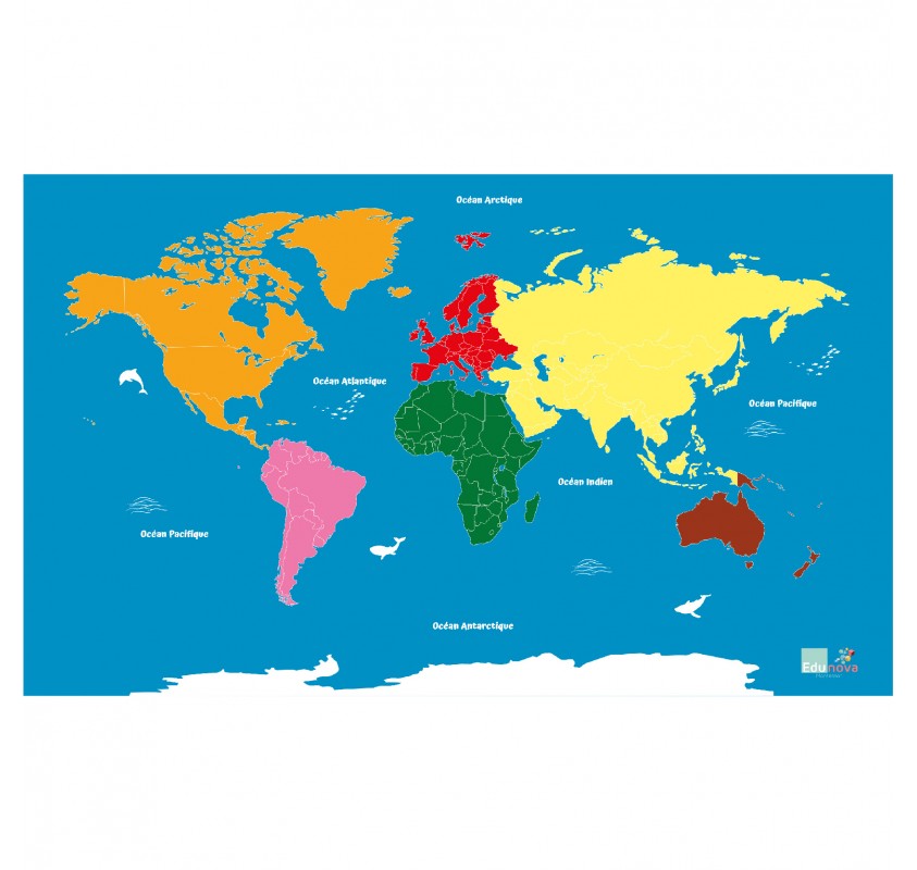Carte du monde géante