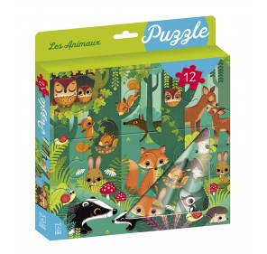 PUZZLE 12 PIÈCES – LES ANIMAUX