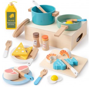 DINETTE CUISINE ENFANT EN BOIS