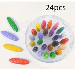 24 CRAYONS DE CIRE CACAHUETE